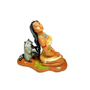 Disney Pocahontas & Meeko 3" PVC Figure Decopac Applause Cake Topper 90's
